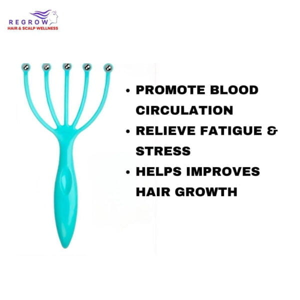 Regrow Hair Scalp Massager Scratcher - Relieves Stress & Improves Blood Circulation
